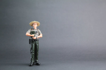 petty sheriff, guard or standing policeman. the concept of police or guards. police conceptの写真素材