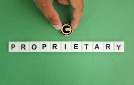 letters of the alphabet with words and proprietary marks. the concept of property rights or...