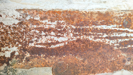 Background texture mixed with rusty iron cement. grunge texture rustic, cracked of dark color metal...