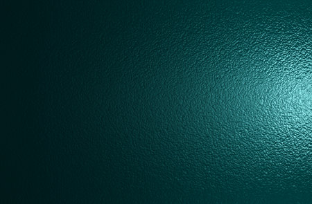 scratched dark green blue metal sheet with visible texture background. Foil Texture glass effect backgroundの写真素材