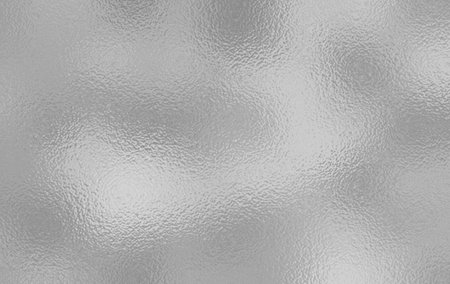 Silver foil background, gray platinum metallic texture. Silver gradient background. Foil paper, glitter effect. Chrome metal gray pattern. Gradation noise textureの写真素材