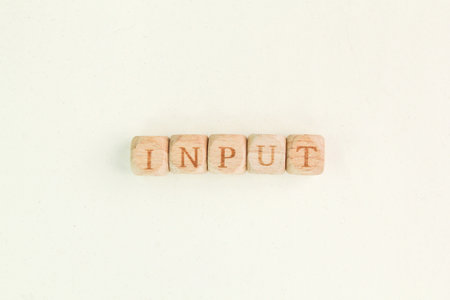 letters of the alphabet with input words.の写真素材