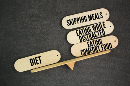 Diet vs skipping meals, eating while distracted, eating comfort food. the most common bad eating...