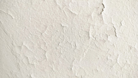 cracked pith texture wall background. the background of uneven landscape white cement wall. White...
