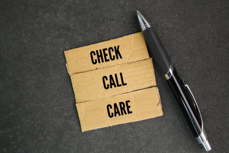 pen and paper box with the words check, call, care. The three emergency action steps are often...