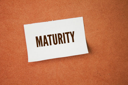 white paper with the word maturity.