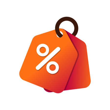 Price tag with percent sign suitable for discount iconのイラスト素材