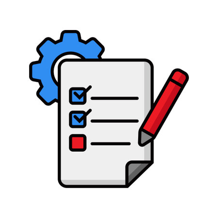 Plan icon in colorful style isolated on white backgroundのイラスト素材