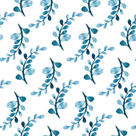 Floral watercolor seamless pattern. Beautiful vector hand drawn texture. Romantic background for web pages, wedding invitations, save the date cards. Watercolor vector.のイラスト素材