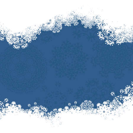 Beautiful Christmas card with snowflakes made in vector. Xmas abstract template. Use it for invitation card or congratulations.のイラスト素材