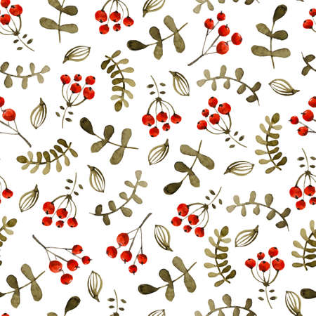 Handpaint watercolor vector seamless pattern. Perfect hand drawn texture for invitations, cards, DIY projects, web sites or for any other design.のイラスト素材