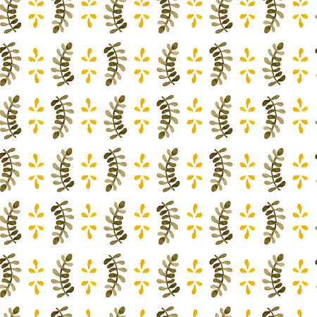 Handpaint watercolor vector seamless pattern. Perfect hand drawn texture for invitations, cards, DIY projects, web sites or for any other design.のイラスト素材