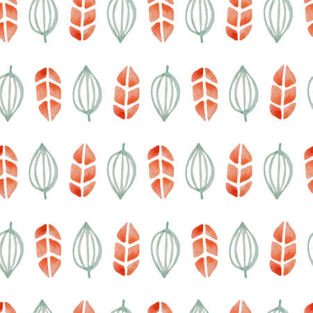 Handpaint watercolor vector seamless pattern. Perfect hand drawn texture for invitations, cards, DIY projects, web sites or for any other design.のイラスト素材