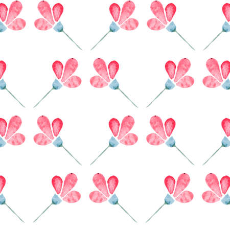 Floral watercolor seamless pattern. Beautiful vector hand drawn texture. Romantic background for web pages, wedding invitations, save the date cards. Watercolor vector.のイラスト素材
