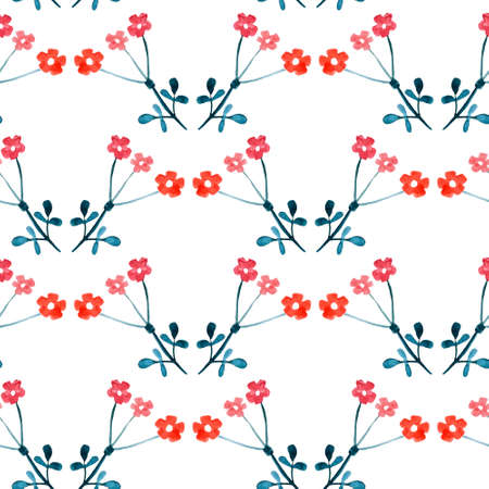 Floral watercolor seamless pattern. Beautiful vector hand drawn texture. Romantic background for web pages, wedding invitations, save the date cards. Watercolor vector.のイラスト素材