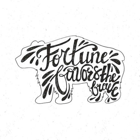 Handdrawn inspirational and encouraging quote. Vector isolated typography design element for greeting cards, posters and print invitations. Unique rough typography vector isolated on background.のイラスト素材