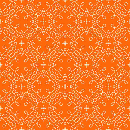 Red ornamental graphical seamless pattern. Geometrical texture made in vector. Unique background for invitations, cards, websites.のイラスト素材