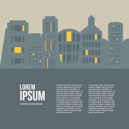 Line style urban graphic templateのイラスト素材