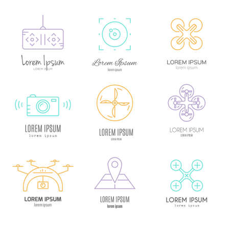 Drone collection. のイラスト素材