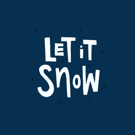 Vector Christmas card with hand lettering. Unique Xmas design. Holiday greetings card - all elements isolated and easy to use.のイラスト素材