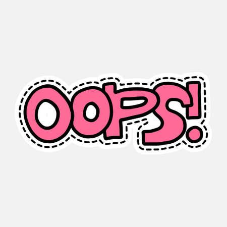 Isolated vector illustration in patch style. Great design for embroidery, sticker or pin.のイラスト素材