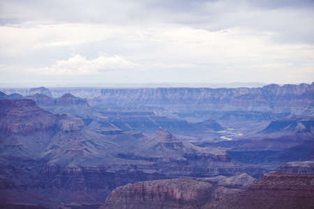 Scenic view of the canyon in the USA national parkの写真素材
