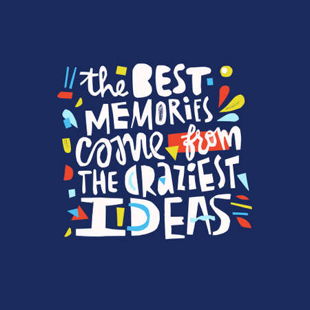 Motivational cut out quote. Unusual design. Papercut lettering.のイラスト素材