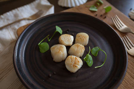 Franch Scallops Macroの写真素材