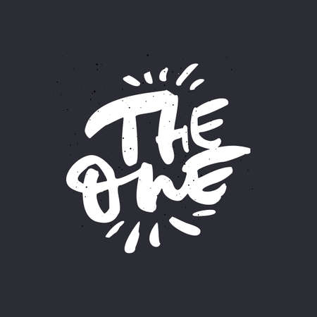 The one quote, phrase paintのイラスト素材