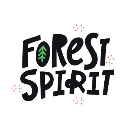 Forest spirit hand drawn colorのイラスト素材