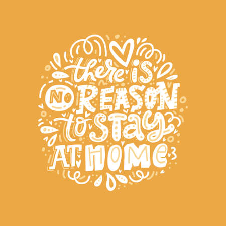 Active lifestyle slogan hand drawnのイラスト素材