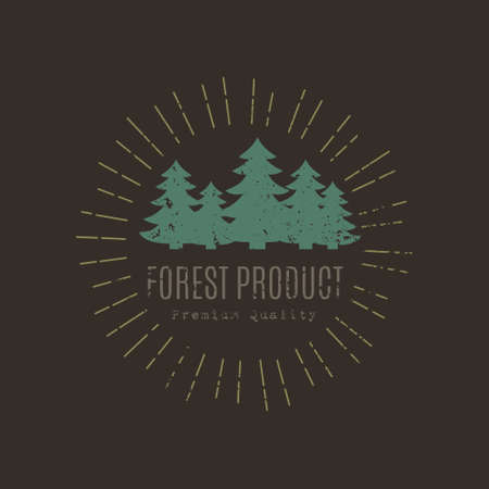 Lumber industry, timber companyのイラスト素材