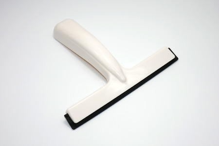 White Squeegee with black rubber.の写真素材