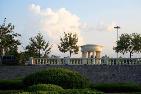 Sun island landscapeのeditorial素材