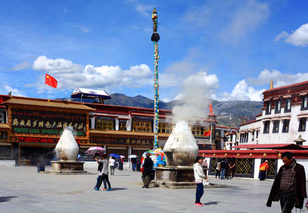 Lhasa street viewのeditorial素材