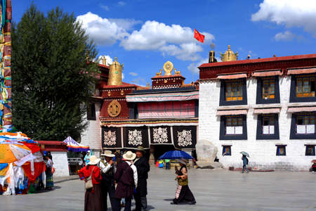 Lhasa street viewのeditorial素材