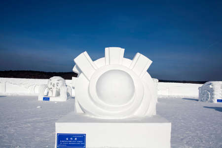Snow sculpture