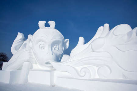 Snow monkey, the Monkey Kingのeditorial素材