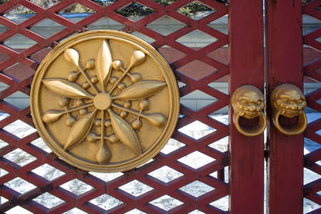 Changchun puppet Palace side entrance detailのeditorial素材