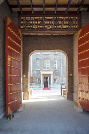 Changchun puppet Palace gateのeditorial素材