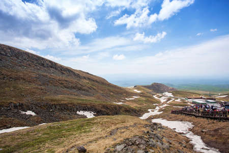 Changbai Mountain Shanxi Whitehead slope summer sceneryのeditorial素材
