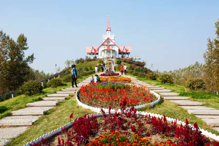 Volga manor autumn sceneryのeditorial素材