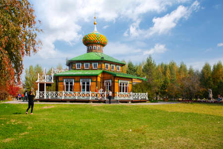 Volga manor autumn sceneryのeditorial素材