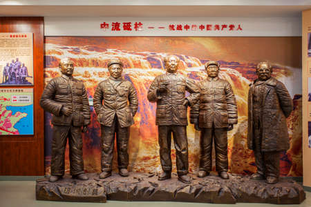 Chinese Communist leader statuesのeditorial素材