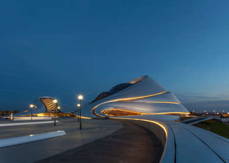 Night view of Harbin Grand Theaterのeditorial素材