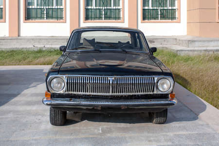 The antique Russian Volga sedan carのeditorial素材