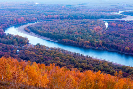 Autumn wetland in Eergu'Na wetland