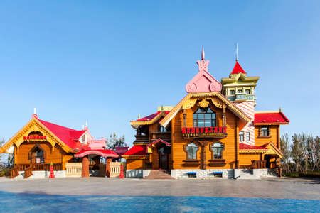 Russian Jade processing Direct-sale store in  Manzhouli Matryoshka Squareのeditorial素材