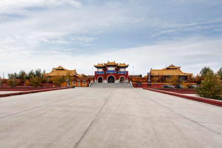 Dajue temple in Manzhouliのeditorial素材