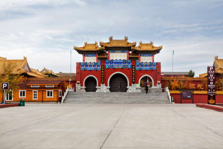 Dajue temple in Manzhouliのeditorial素材